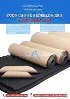 Cao su Superlon cách âm, cách nhiệt lạnh có keo dán