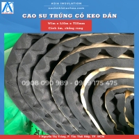 Tấm cao su trứng có keo dán, cách âm, cách nhiệt, chống cháy lan