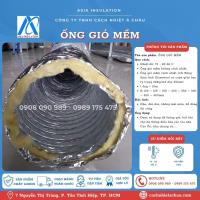 Ống gió mềm dẫn gió, hút khí cho hệ thống hút mùi, điều hoà