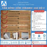 Tấm bông sợi gốm Luyangwool 1260 độ