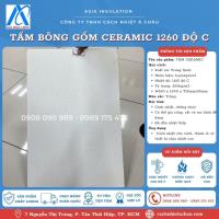 Tấm bông khoáng Ceramic cách nhiệt chống cháy