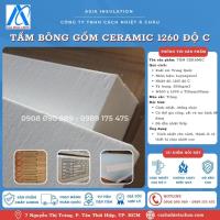 Tấm bông khoáng Ceramic chống cháy nhiều tỉ trọng